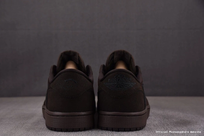 Official Maikesneakers Scott x Travis Velvet Brown Low Jordan 1 Air OG DM7866-202 0728